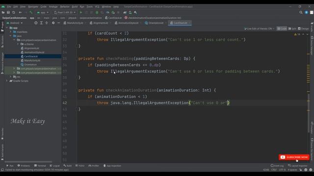 How to Implement Swipe Card Animation in Jetpack Compose | Android | Kotlin | Make it Easy смотреть онлайн