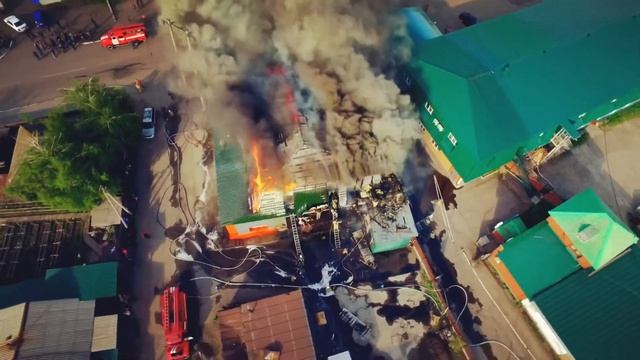 Пожар в веломоторс в центре города Бийск смотреть онлайн