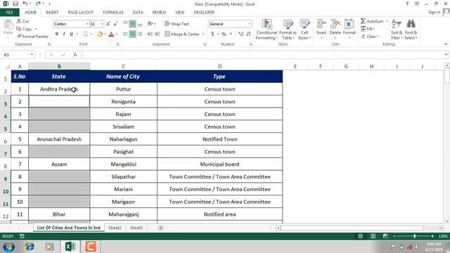2 Amazing Tricks to Fill Blank Cell in Excel with Above Value | Hindi смотреть онлайн