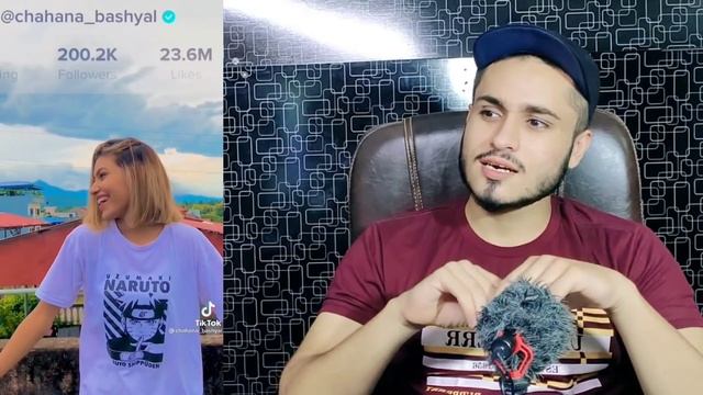 React Beautiful Nepali TikToker Chahana Bashyal Viral TIKTOK VIDEOS | Rk ReActions смотреть онлайн