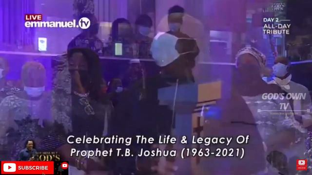 Эвелин Джошуа прославила Бога на вечер памяти ТБ Джошуа💕🙏🕯️❤️ смотреть онлайн