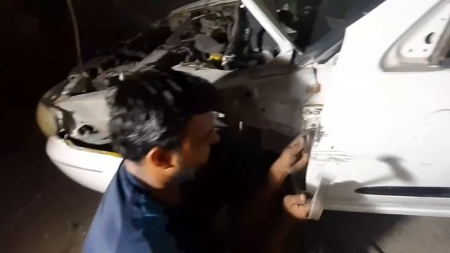 accident car repair nissan sunny dainting painting process смотреть онлайн
