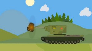 Начало истории Мультики про Танки #gerand #homeanimations #кв44 #мультики_про_танки