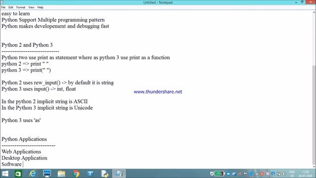 Python Introduction / Python Advantages and Applications / Python Versions смотреть онлайн