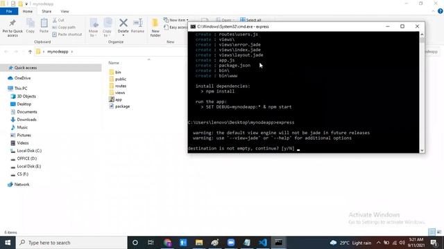 How to create Node application using Express and How To Run ? смотреть онлайн