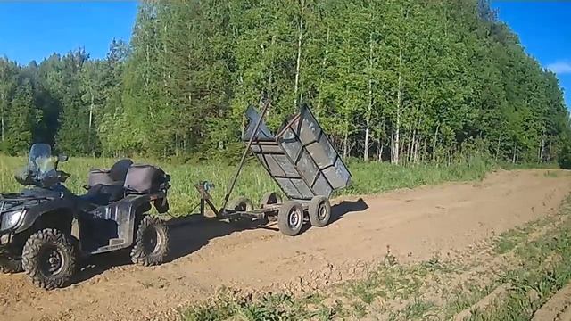 Прицеп самосвал для квадроцикла смотреть онлайн