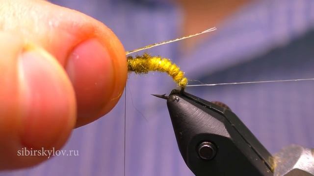 Личинка Веснянки "Сибирский Лов" на Хариуса и Ленка. Stonefly Nymph смотреть онлайн
