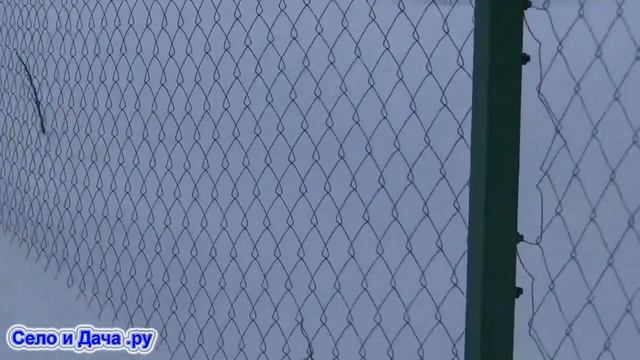 Наш поврежденный снегом забор из сетки рабицы. Как не совершить ошибки в строительстве? смотреть онлайн