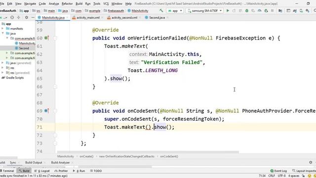 Firebase Phone Authentication| Android Application Development смотреть онлайн