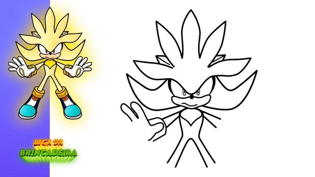 Como DESENHAR o SUPER SILVER do SONIC - Como DIBUJAR a SUPER SILVER de SONIC смотреть онлайн