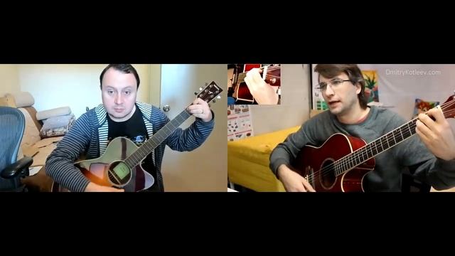 Как ставить аккорд H7 (B7) (урок с Женей) смотреть онлайн