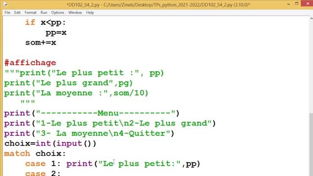 Python Exercice 2 sur les Menus avec : while True + match + break смотреть онлайн