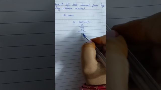 Convert 35/16 into decimal from by long division method. смотреть онлайн
