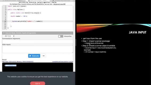 Java I/O statements смотреть онлайн
