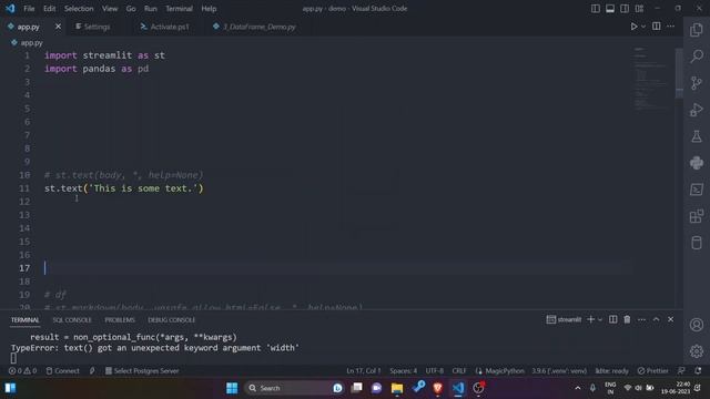 Data Flow and Text Methods in Streamlit App смотреть онлайн
