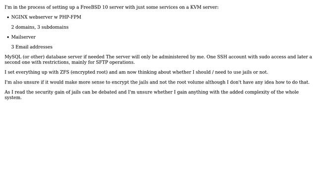 Unix & Linux: FreeBSD 10: Do I need jails? смотреть онлайн