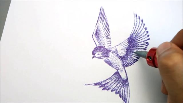 trying something new| drawing with a ballpoint pen tattoo machine | stipple shading | tattoo смотреть онлайн