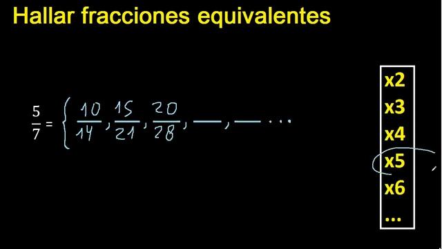 fracciones equivalentes a 5/7 , como hallar una fraccion equivalente por amplificacion y смотреть онлайн