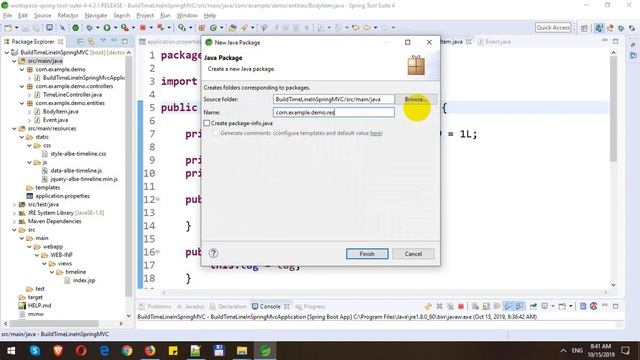 Build Dynamic Timeline in Spring MVC смотреть онлайн
