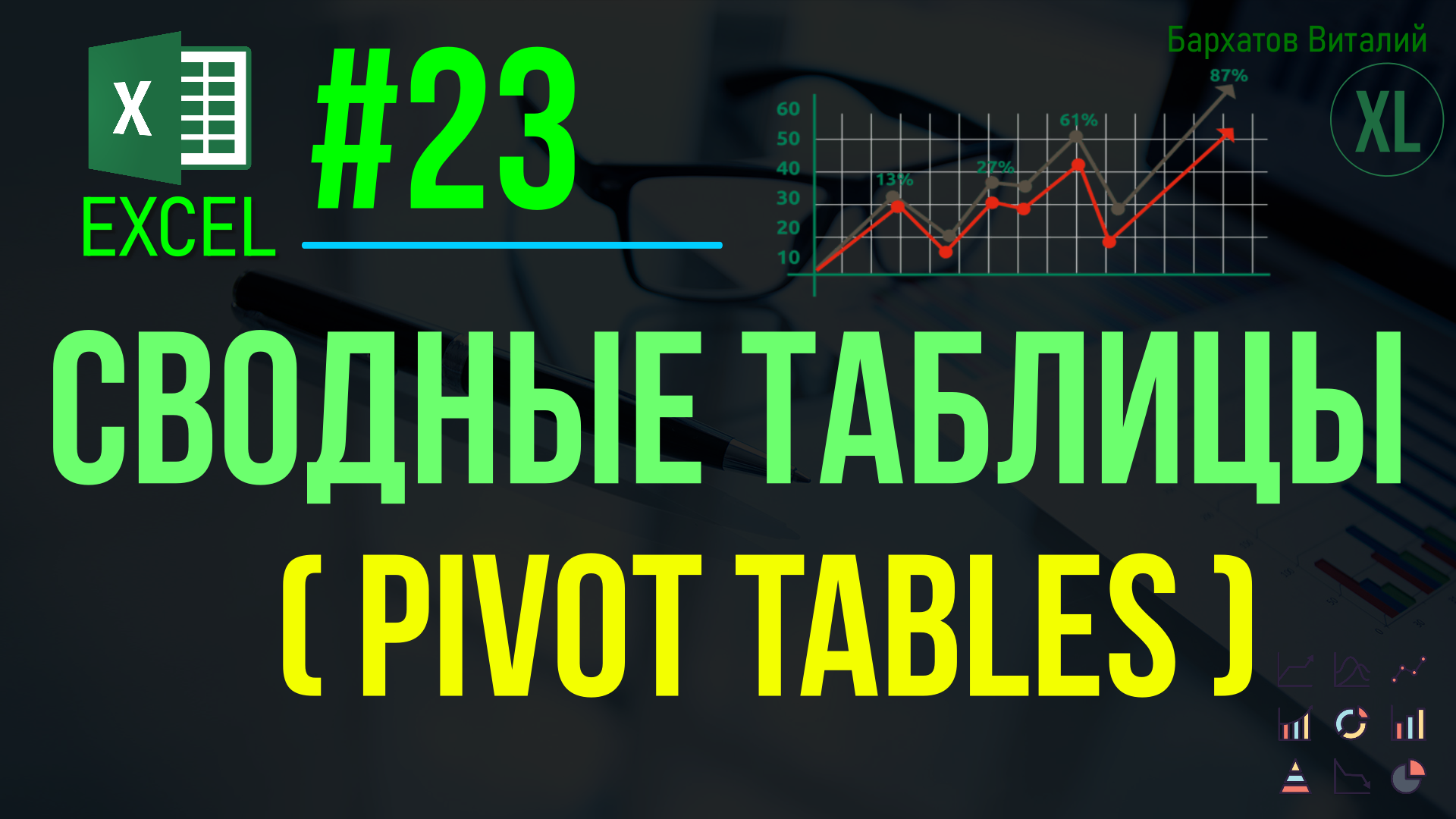 EXCEL. #23: СВОДНЫЕ ТАБЛИЦЫ В ЭКСЕЛЬ (с нуля). #обучениеэксель #эксель #курсэксель #pivottables смотреть онлайн