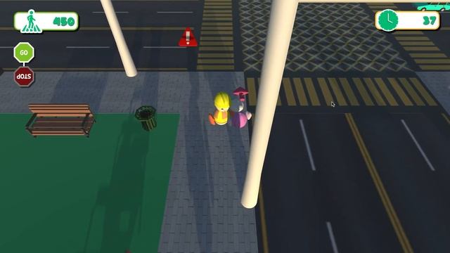 Chaotic Couch Co-op Crossing Guard Game [Traffic Jam] Gameplay смотреть онлайн