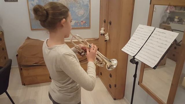 Игра на трубе: Учусь играть на трубе. Видео для детей №15: Играю Impertinence, Handel