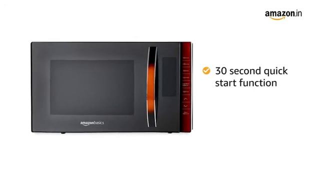 AmazonBasics 23 L Convection Microwave Black Unboxing & Review смотреть онлайн