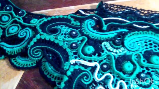 Презентация платья Медной горы хозяйка в технике Ирландского кружева. смотреть онлайн