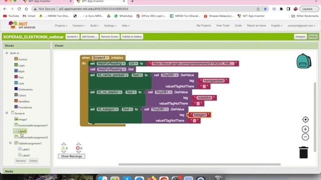 KOOPe (Part 2) | Inventory System Setup with MIT App Inventor смотреть онлайн