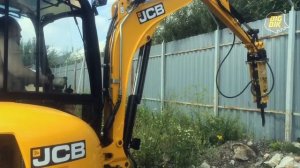 Гидромолот Delta F4. Экскаватор JCB 8035