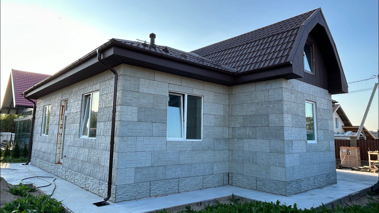 Дом из несъёмной опалубки-облицовки "Техноблок" - смотрим снаружи и внутри смотреть онлайн