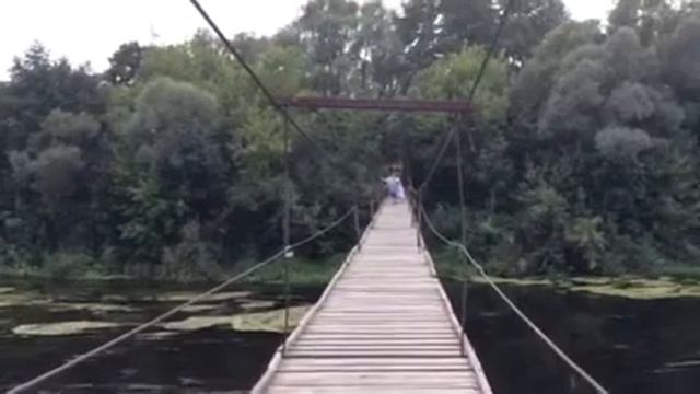 Курская область река Сейм. Подвесной мост, СОТ "Сорокино" смотреть онлайн