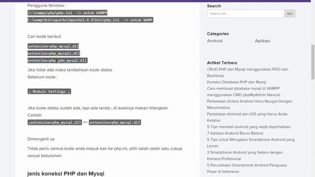 Koneksi Database PHP dan Mysql menggunakan 3 jenis driver смотреть онлайн