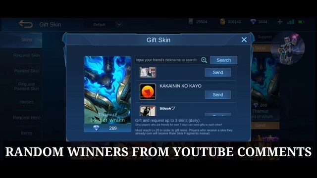 MONTHLY SKINS GIVEAWAY! Random Winners from Viewrs | Mobile Legends смотреть онлайн