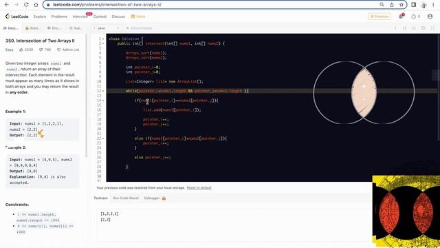 Intersection of Two Arrays II Leetcode 350 Java Solution[NEW] смотреть онлайн