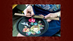 «Народные промыслы...» Жостовская роспись. Проект Детской библиотеки № 46 имени Сурикова/ОКЦ САО