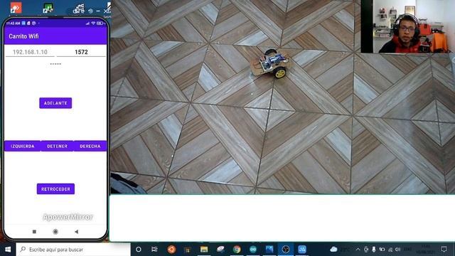 Carrito Wifi Con ESP8266 Y App En Android Studio TCP/IP  - Funcionamiento
