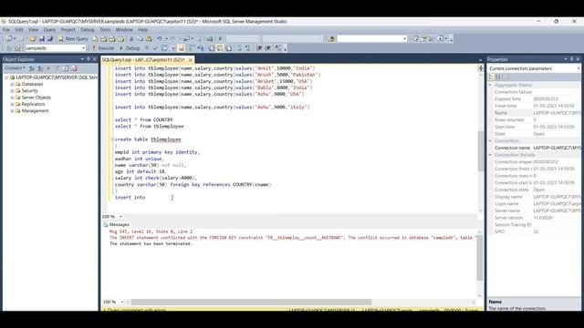 Sql Constraints Part 2 FOREIGN KEY | NOT NULL | DEFAULT | CHECK смотреть онлайн
