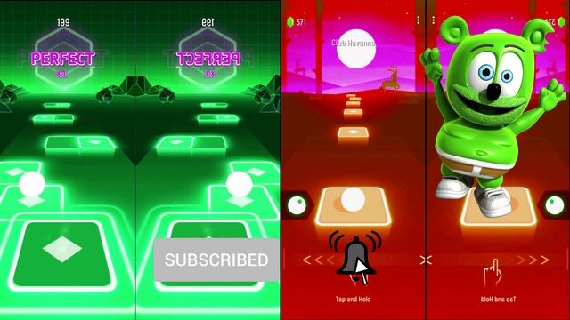 Peppa Pig VS Gummy Bear |Tiles Hop EDM Rush смотреть онлайн