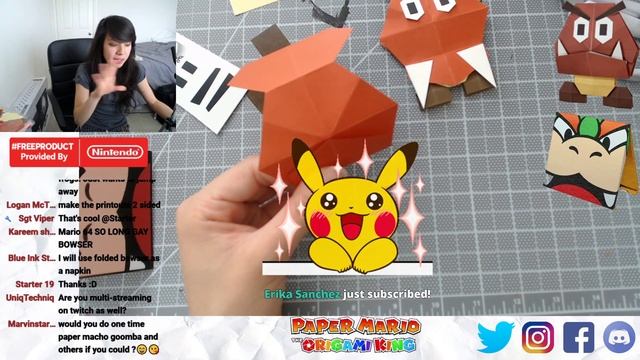 How to Make Origami Bowser & Goomba from Paper Mario the Origami King смотреть онлайн