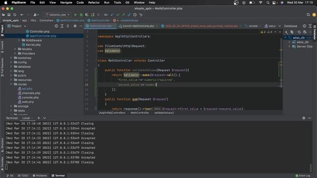 Simple validate Laravel API input data смотреть онлайн