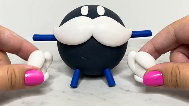 Making King Bob-omb from Super Mario with Polymer Clay смотреть онлайн