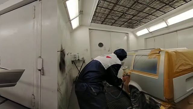 Spray Painting Basecoat SATA Jet 4000 HVLP/Clearcoat 3000RP смотреть онлайн