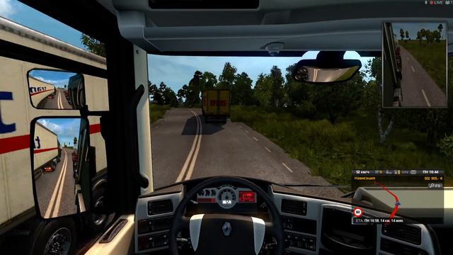 Euro Truck Simulator 2 московская область выезжаем из канавы смотреть онлайн