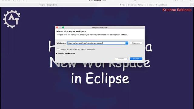 1. How to Create a Workspace in Eclipse | Java Workspace | Eclipse Workspace | New Workspace смотреть онлайн