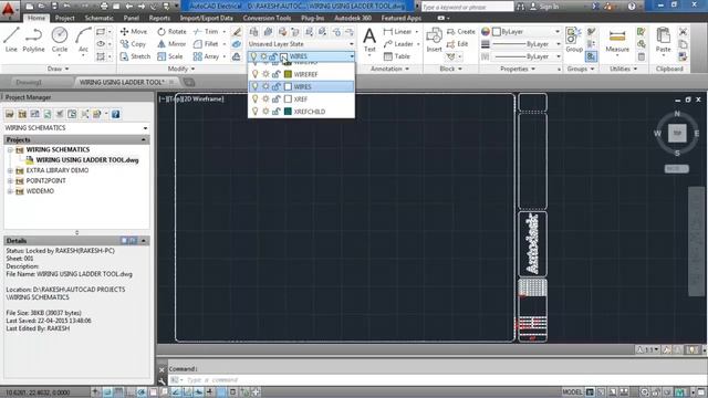 AutoCAD Electrical E-learning: Wiring Using ladder tool смотреть онлайн
