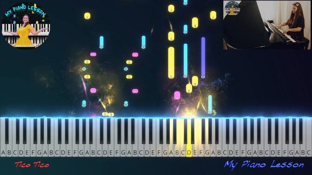 Tico Tico no Fubá (Brazilian Music) - Piano Tutorial смотреть онлайн