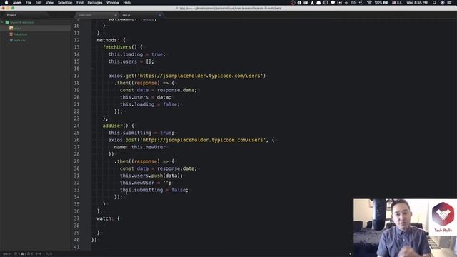 Vue Tutorial 9 - Watchers смотреть онлайн