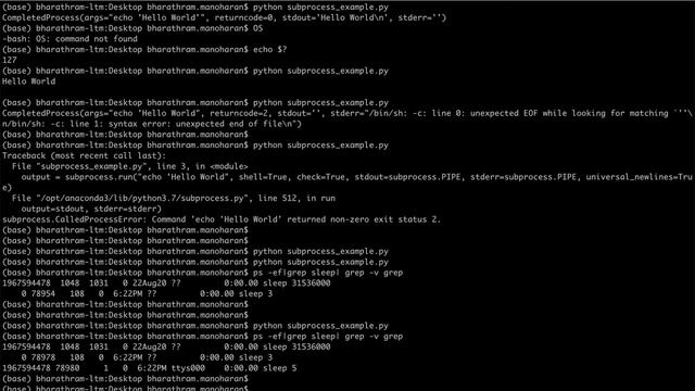 Python Subprocess Module || Python For Beginners || Python Tutorial #16 смотреть онлайн