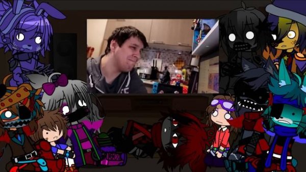 ? Фнаф Security breach RUIN реагируют на | Обзор FNAF Security Breach Ruin | Гача клуб